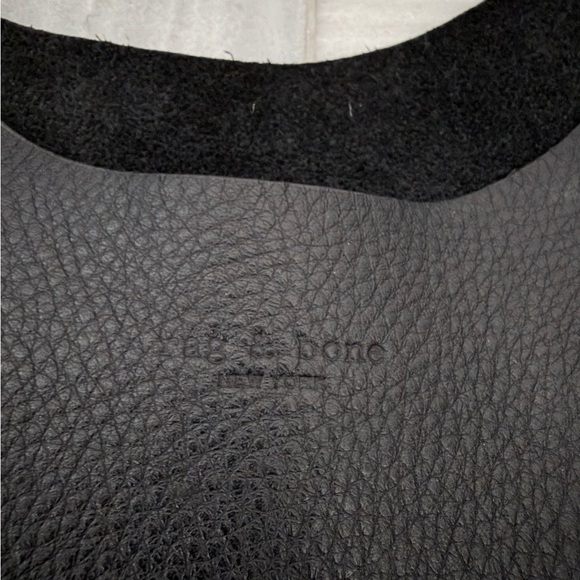 Rag & Bone Logan Black Leather Shopper Tote Shoulder Bag - Picture 12 of 16